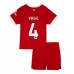 Billige Liverpool Virgil van Dijk #4 Børnetøj Hjemmebanetrøje til baby 2023-24 Kortærmet (+ korte bukser)